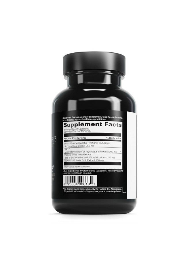 DaVinci Labs Cortisol Benefits - Dietary Supplement to Support Healthy Cortisol Levels and Adrenal Health - With Ashwagandha Extract, Rhodiola Rosea Root and More - Gluten-Free -60 Vegetarian Capsules - Image 2