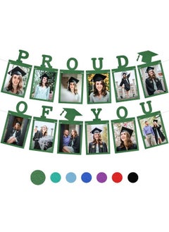 Green Graduation Photo Banner 202310 Feet ; Proud Of You Graduation Picture Banner ; Personalized Graduation Banner 2023 ; Green Graduation Decorations Class Of 2023 ; 2023 Photo Banner