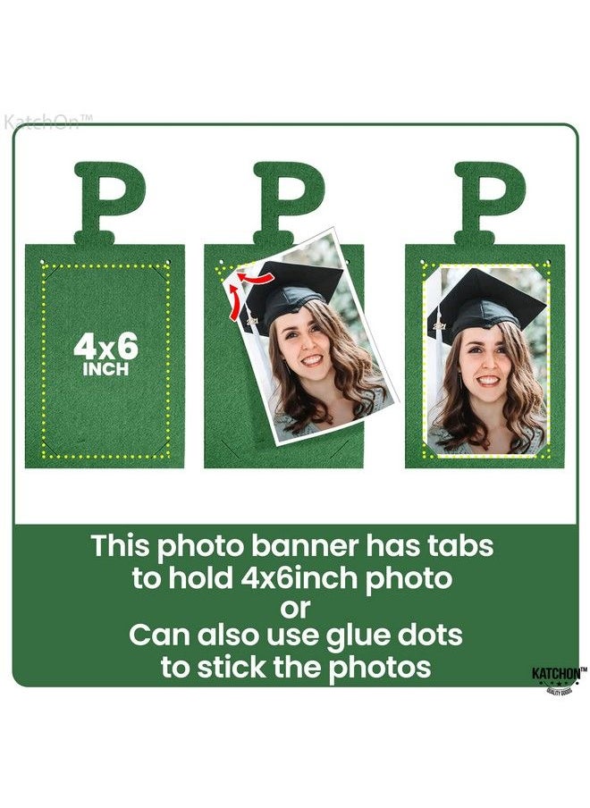 KATCHON - Green Graduation Photo Banner 202310 Feet ; Proud Of You Graduation Picture Banner ; Personalized Graduation Banner 2023 ; Green Graduation Decorations Class Of 2023 ; 2023 Photo Banner - Image 1