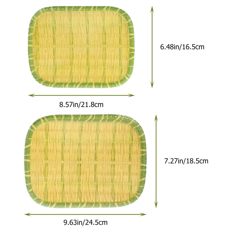 4 Pcs Household Dish Tray Dessert Serving Tray Kitchen Food Tray Coffee Food Tray Living Room Serving Plate - Image 2