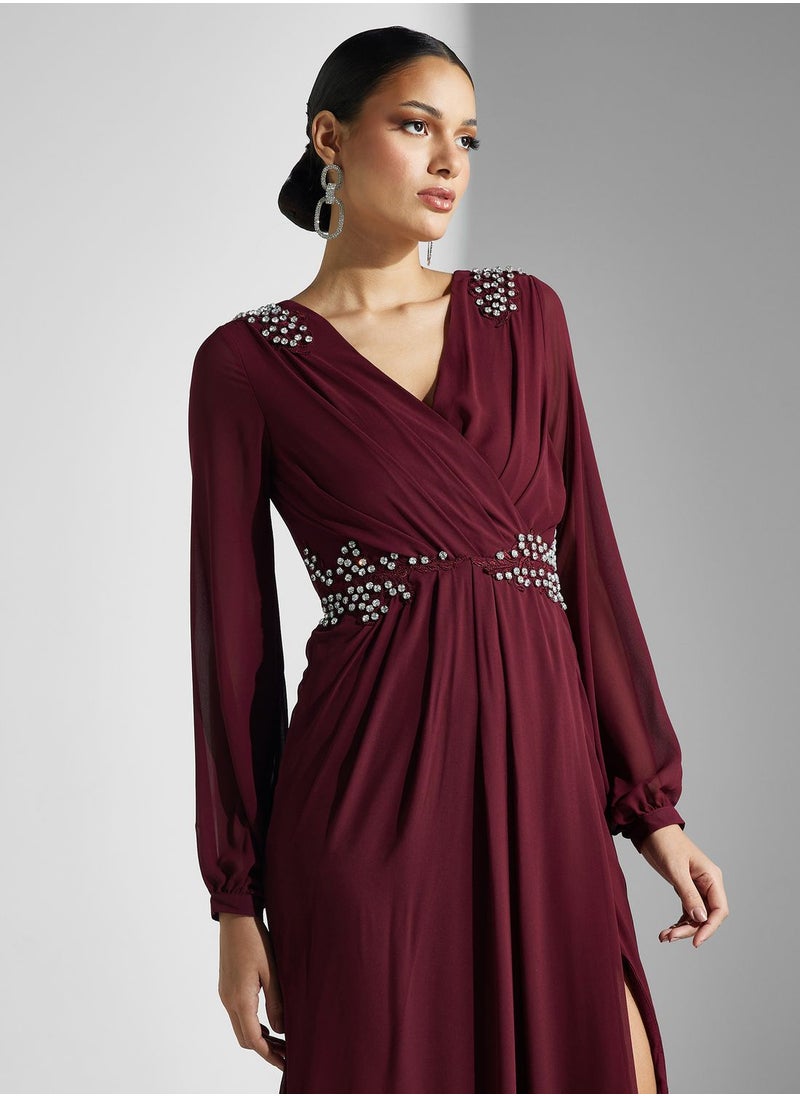 Khizana Embridered Detail A-Line Dress  - Image 3