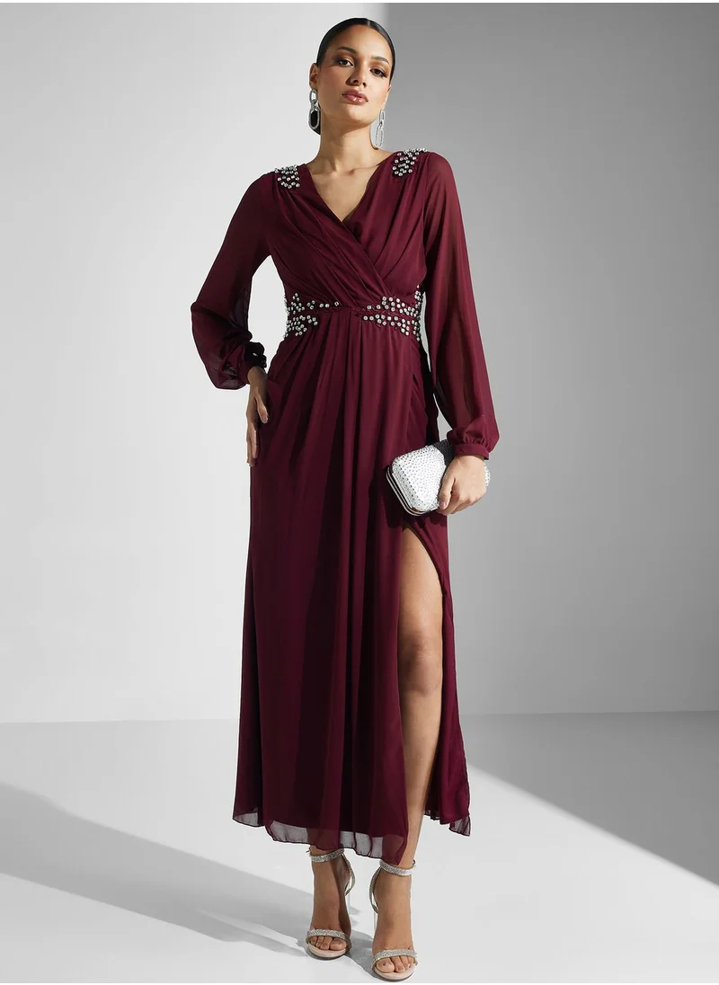 Khizana Embridered Detail A-Line Dress