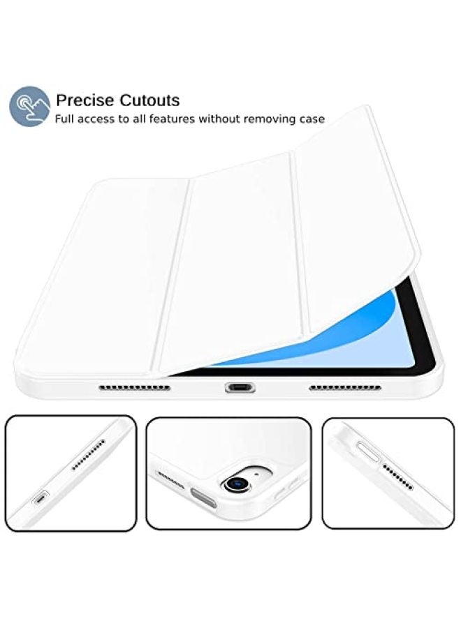 iMieet iPad (A16) Case/iPad 10th Generation Case [11 inch 2025/10.9 inch 2022] with Pencil Holder, Tri-fold Stand Smart Cover, Soft TPU Back, Auto Wake/Sleep (Pink) - Image 2