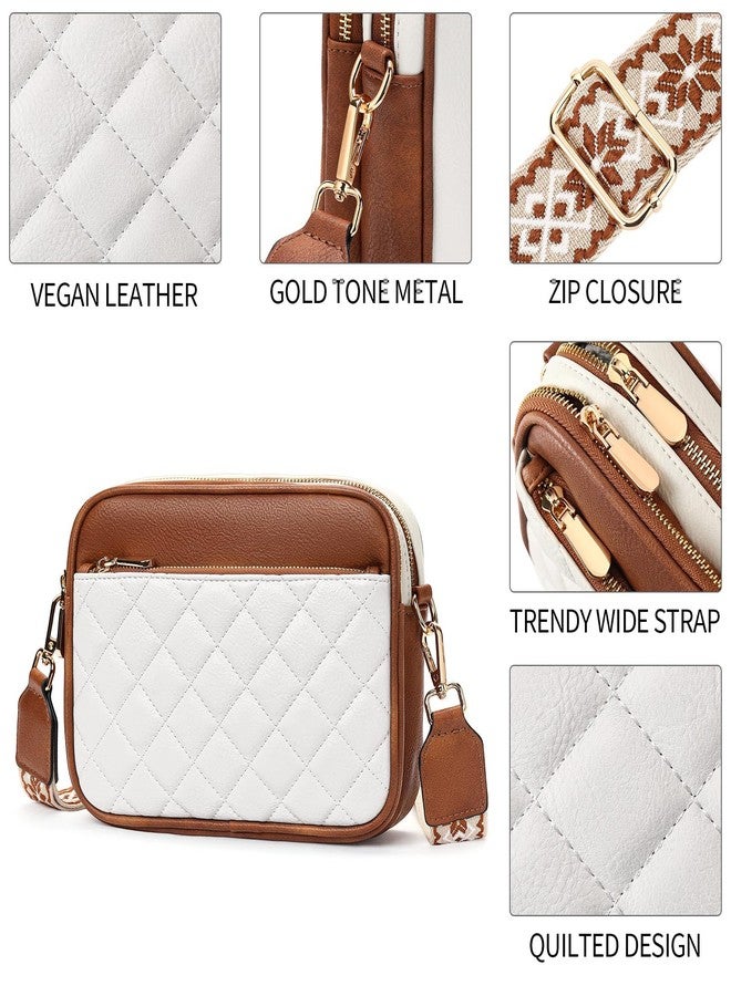 FALAN MULE Small Crossbody Bags for Women Pu Leather Triple Zip Cell Phone Handbag with Adjustable Shoulder Strap - Image 4