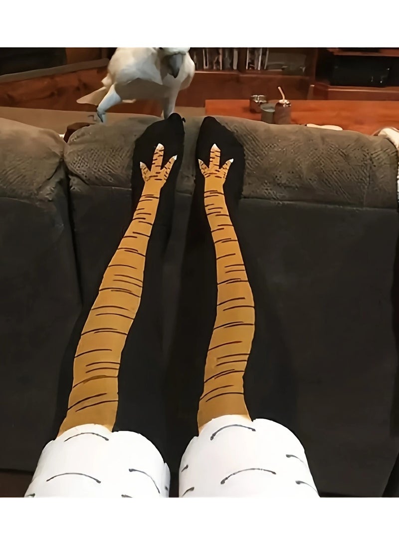 Men's Quirky Chicken Claw Socks – Fun & Moisture-Wicking for Fitness & Casual Wear!  - Image 3