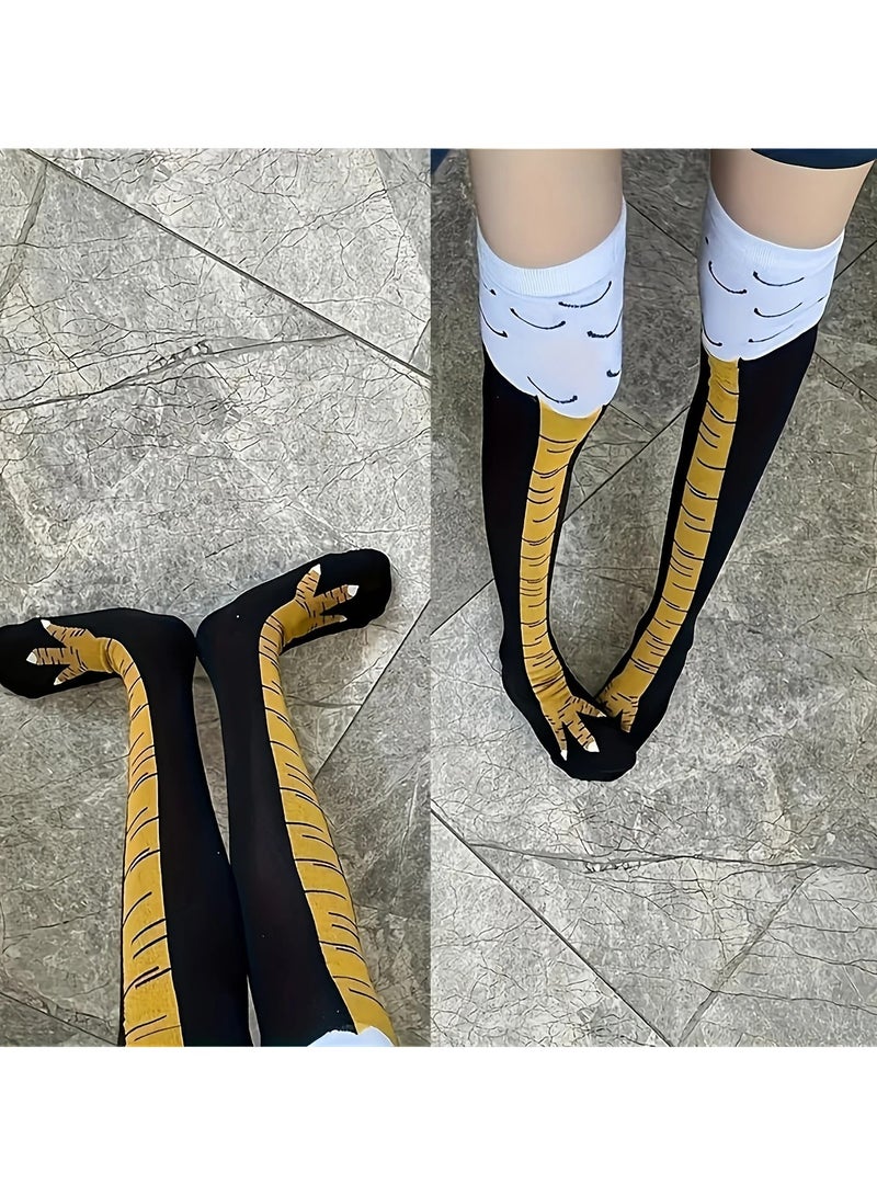 Men's Quirky Chicken Claw Socks – Fun & Moisture-Wicking for Fitness & Casual Wear!  - Image 4