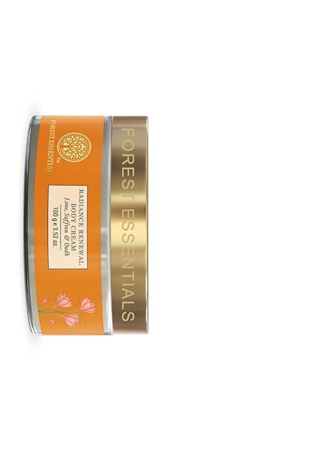 Forest Essentials Radiance Renewal Body Cream Lime Saffron Oudh | With Cocoa Butter & Oudh Essential Oil for Soft, Glowing Skin | Ayurvedic Nourishing Body Cream - Image 4