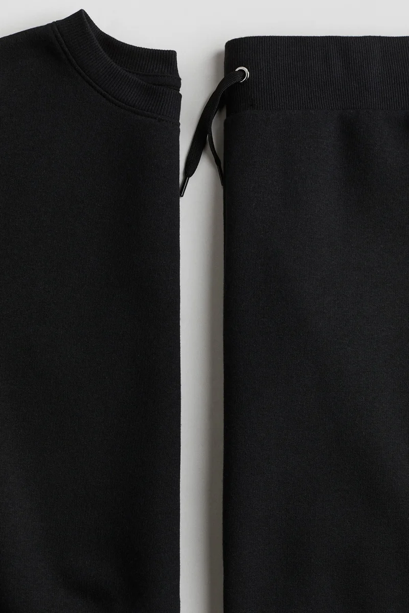 H&M 2-piece brushed-inside sweatshirt set