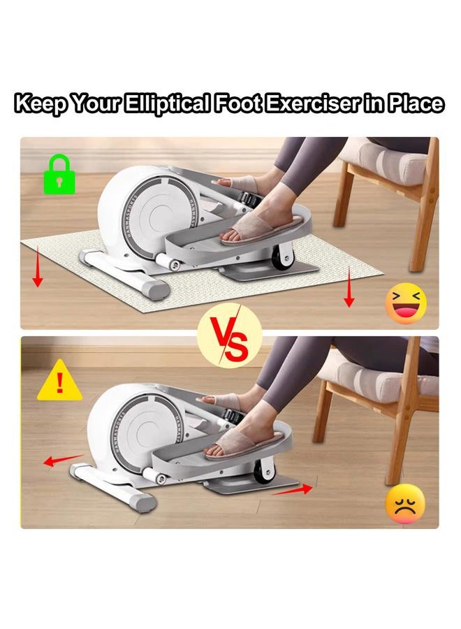 XNBXYS Non-slip Mat for Ellipse Leg Exerciser Machine, Suitable for Under Desk Elliptical Peddler Foot & Leg Pedal Exercixer for Seniors Fitness Home Sports Accessories, Enhanced Stability & Floor Protection - Image 2