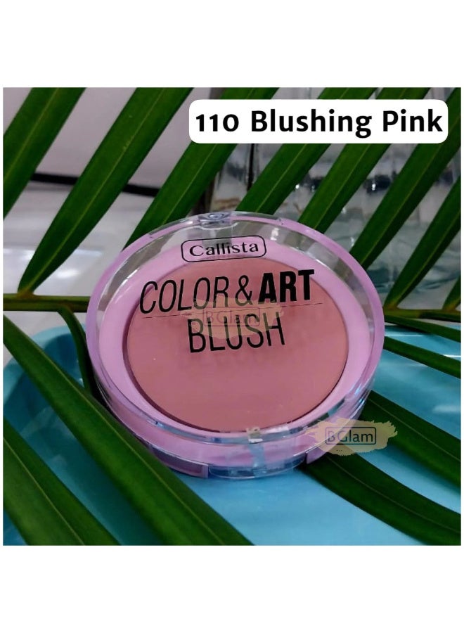 كاليستا أحمر خدود بودرة 110 – غني بالألوان، غني بزيت الأرغان، طويل الأمد، خفيف، سهل الدمج - Image 4