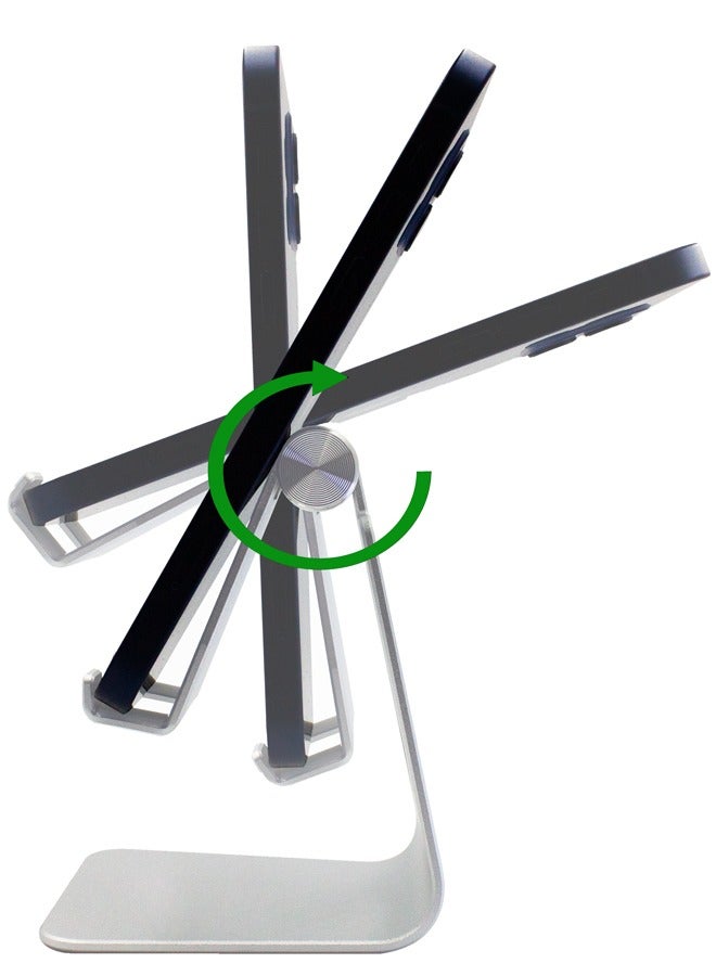 Urise Adjustable Aluminum Phone Holder Mobile Stand for Desk Use Everyday Carry Mobile Device Support - Image 4