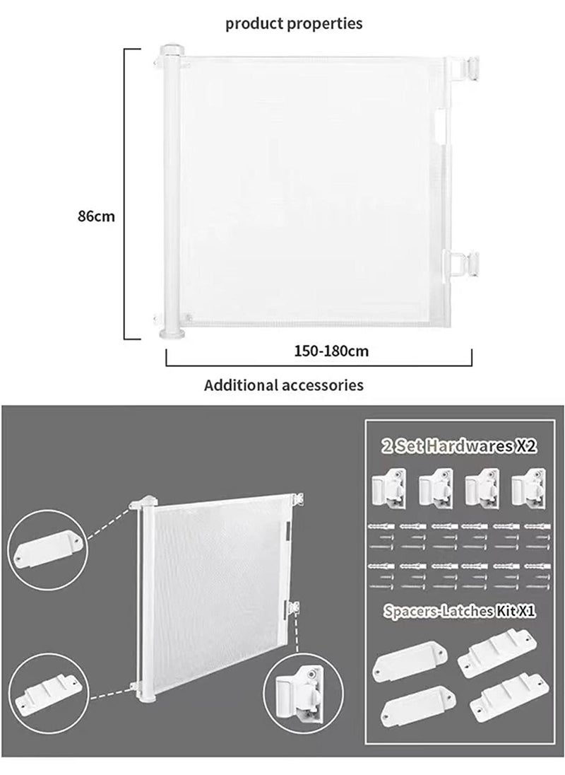 Safety Gate Retractable Baby Mesh Gate for Stairs Doorways for Babies and Pets - pzsku/Z6633F4A1A5AAB5D92969Z/45/_/1658477866/e1323714-aadd-4e63-8d34-ad6ecafc1987