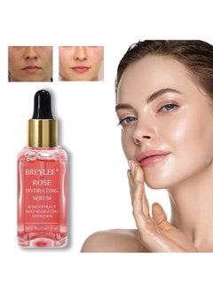 Breylee Rose Hydrating Serum , Hydrating Serum Moisturizing Serum Face Serum Hydrating with Hyaluronic Acid Alcohol Free Facial Serum for Skin Care(17ml)  - Image 1