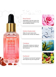 Breylee Rose Hydrating Serum , Hydrating Serum Moisturizing Serum Face Serum Hydrating with Hyaluronic Acid Alcohol Free Facial Serum for Skin Care(17ml)  - Image 2