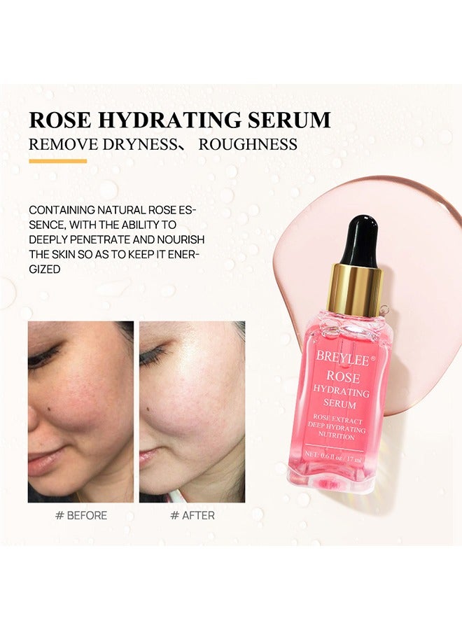 Breylee Rose Hydrating Serum , Hydrating Serum Moisturizing Serum Face Serum Hydrating with Hyaluronic Acid Alcohol Free Facial Serum for Skin Care(17ml) - Image 3