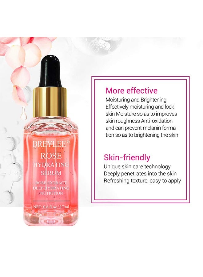 Breylee Rose Hydrating Serum , Hydrating Serum Moisturizing Serum Face Serum Hydrating with Hyaluronic Acid Alcohol Free Facial Serum for Skin Care(17ml) - Image 5