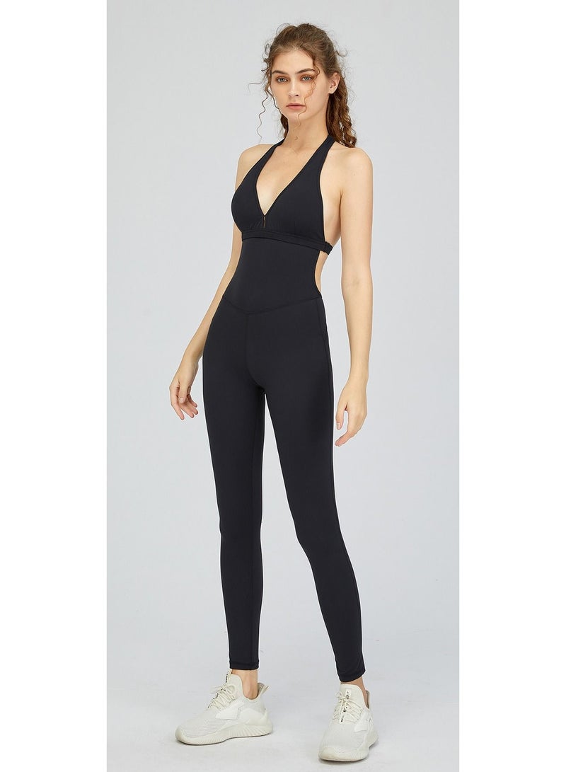 Loquat Dance Ballet Yoga Jumpsuit Black  - Image 2