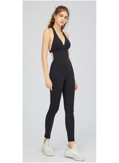 Loquat Dance Ballet Yoga Jumpsuit Black  - Image 1