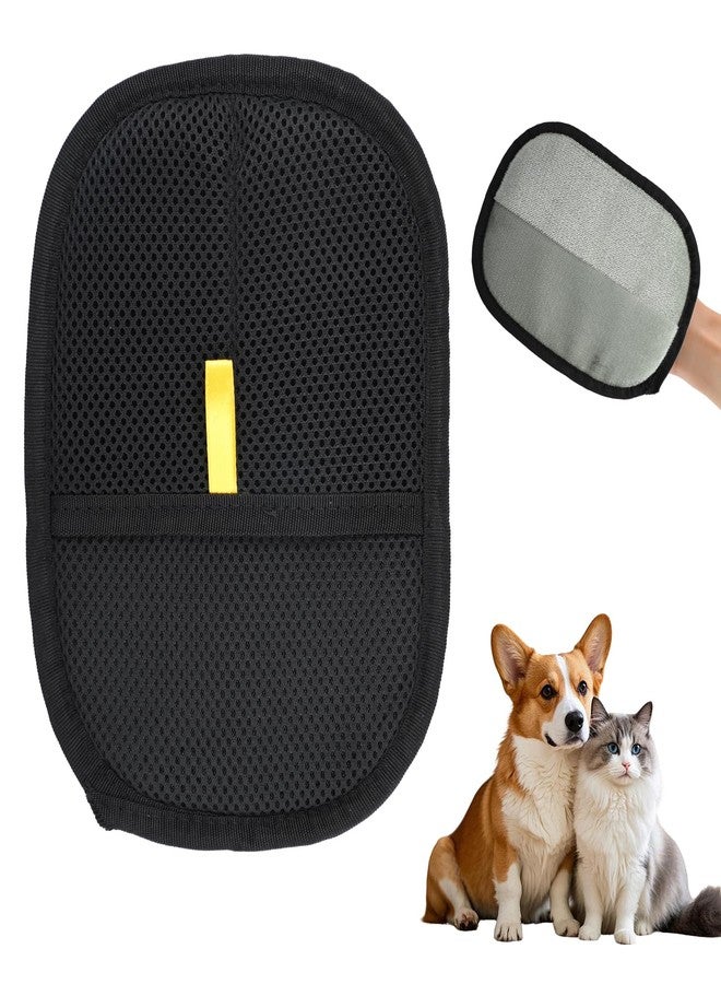 PKRFCJ Pet Double Sided Grooming Gloves,Static Removal Gloves for Pet Hair,Multi-Function,For Washing,Hair Removal,Beauty,Sofa,Bed Sheets,Clothes,Suitable for Cats and Dogs - Image 1