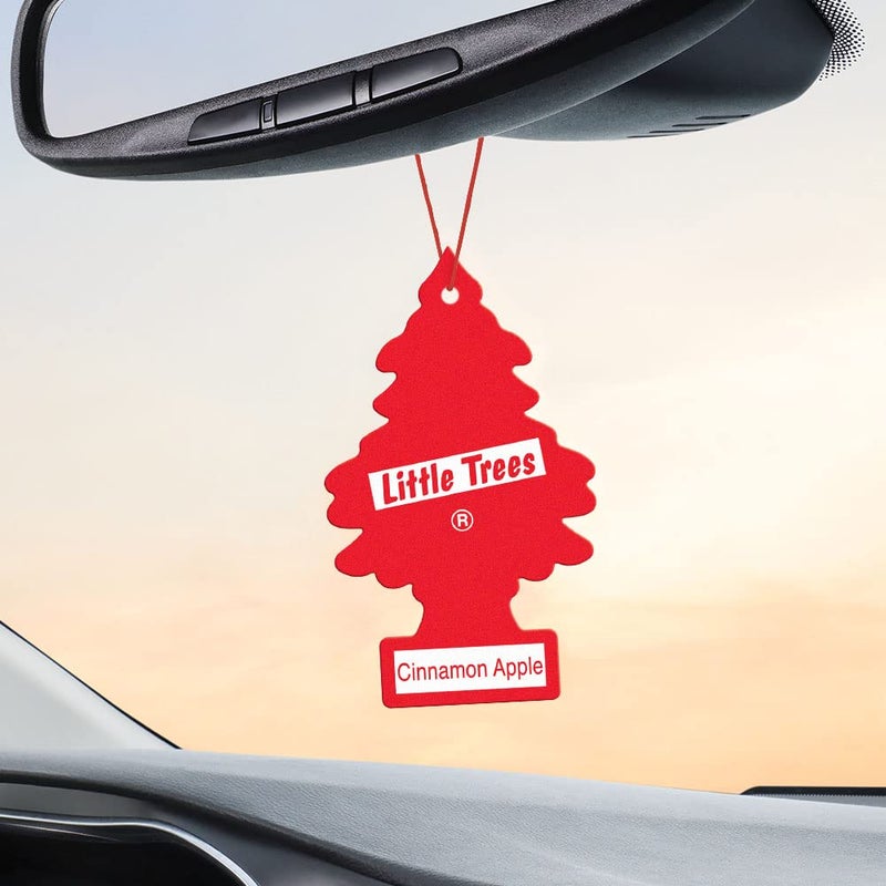 LITTLE TREES Car Air Freshener | Hanging Tree Provides Long Lasting Scent for Auto and Home | Cinnamon Apple, 24 Air Fresheners - Image 5