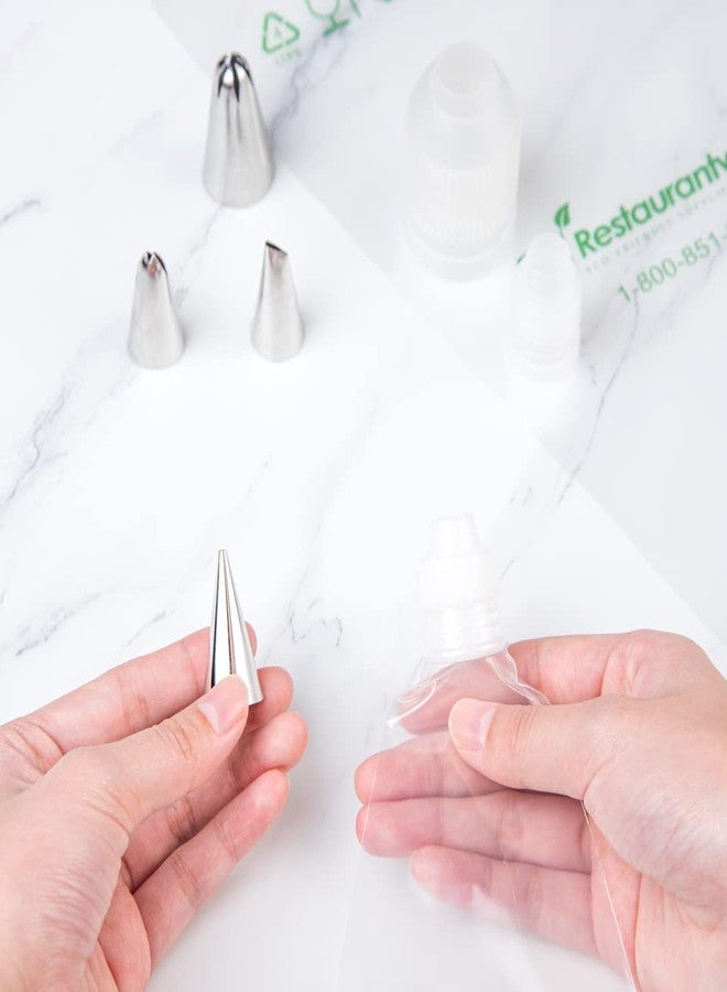 Restaurantware-Pastry Tek Piping Bag Coupler, 1 Standard Frosting Coupler - Reusable, 2-Piece Design, White Plastic Cake Decorating Coupler, Durable, Securely Fastens Pastry Tips - Image 5