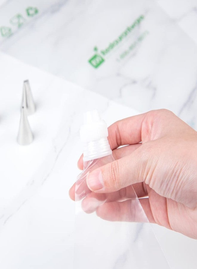 Restaurantware-Pastry Tek Piping Bag Coupler, 1 Standard Frosting Coupler - Reusable, 2-Piece Design, White Plastic Cake Decorating Coupler, Durable, Securely Fastens Pastry Tips - Image 3