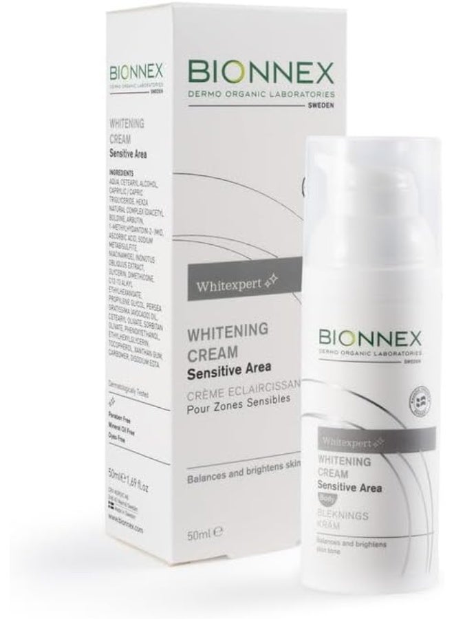 BIONEX كريم بيونكس وايت إكسبيرت المضاد للبقع 50 مل – كريم تفتيح للمناطق الحساسة مع أربوتين، نياسيناميد وفيتامين C - Image 2