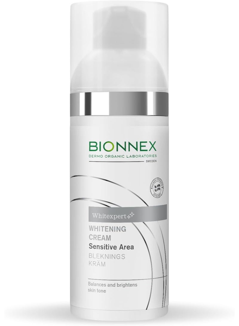BIONEX كريم بيونكس وايت إكسبيرت المضاد للبقع 50 مل – كريم تفتيح للمناطق الحساسة مع أربوتين، نياسيناميد وفيتامين C - Image 1
