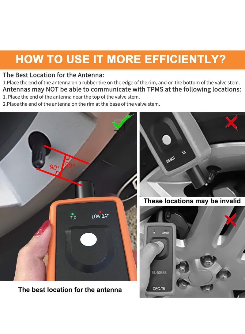 Generic EL-50448 (TPMS Reset Tool) Suitable for Buick/Chevrolet/Cadillac Series Car Tire Pressure Monitoring System Relearning Tool Programming Training  - Image 2