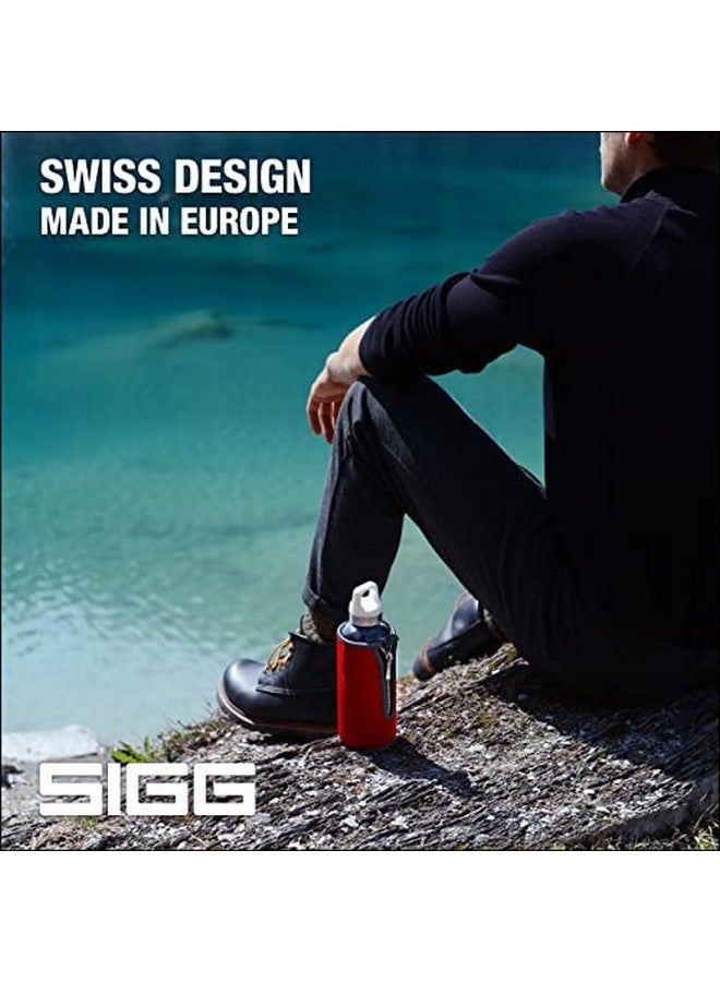 Sigg Glass Water Bottle Stella Red With Neoprene Pouch Leakproof Dishwasher Safe Bpa Free Recycled Glass 17 Oz - Image 5