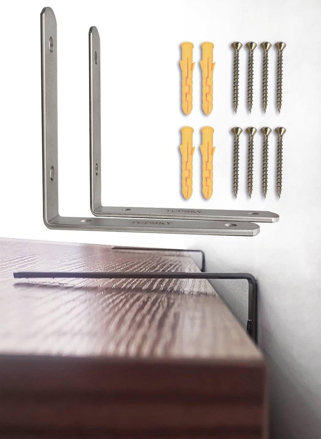 TUPSKY Cabinet Anti Tip Kit, TUPSKY Stainless Steel Baby Proofing Furniture Anchors, Secures 400 lbs for Bookshelves/Cabinets, Earthquake Resistant to Keep Baby & Pet Safe from Falling Furniture (2 Pack) - Image 1