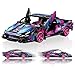 IBLOTIME مجموعة بناء سيارة سباق IBLOTIME Speed Champions بتصميم TechnicStyle مقياس 118 نموذج سيارة سوبركار مستوحاة من لامبورغيني 586 قطعة مجموعة سيارة سباق قابلة للسحب ممتعة للبناء في عيد الميلاد - Image 2