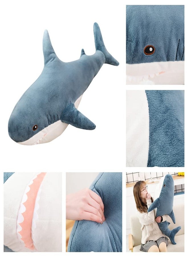 OPHRBU Blue 24-inch Shark Stuffed Animal Plush Soft Toy for Kids Gift - Image 2
