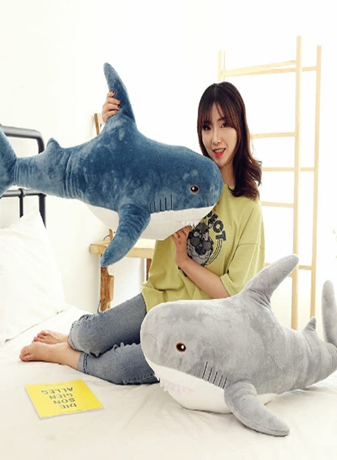 OPHRBU Blue 24-inch Shark Stuffed Animal Plush Soft Toy for Kids Gift - Image 4