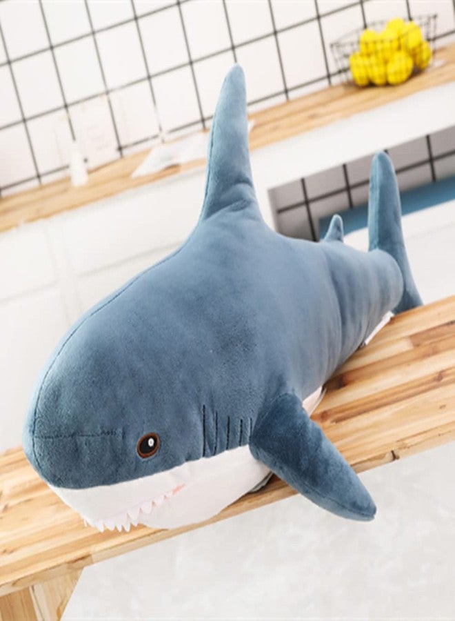 OPHRBU Blue 24-inch Shark Stuffed Animal Plush Soft Toy for Kids Gift - Image 3