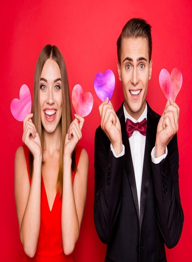 Eternity sky 150Pcs Valentines Day Heart Paper Art Crafts - Color Diffusing Watercolor for Classroom Decoration - Image 2
