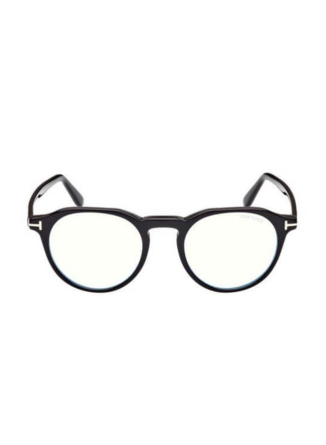 TOM FORD Men's Round Eyeglass Frame - TF5833-B 001 49 - Lens Size: 49 Mm - Image 1
