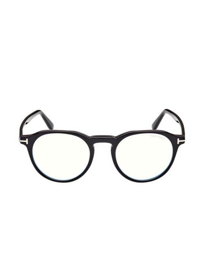 TOM FORD Men's Round Eyeglass Frame - TF5833-B 001 49 - Lens Size: 49 Mm - Image 2