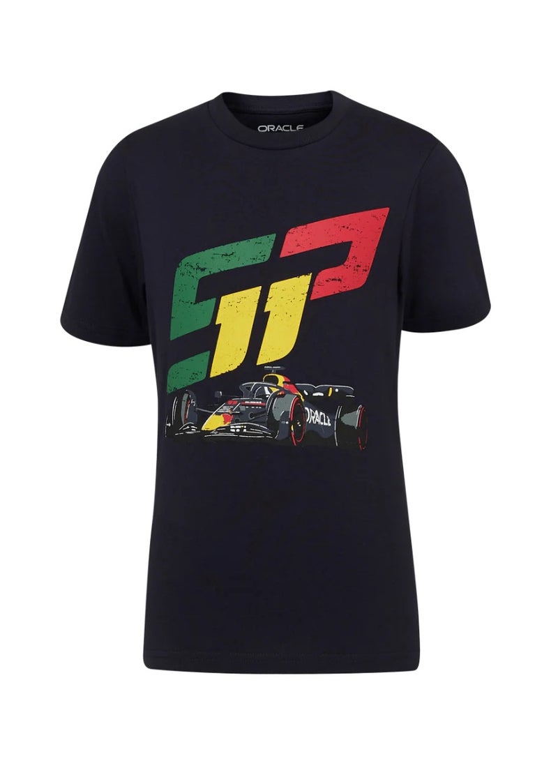 Red Bull Racing Sergio "Checo" Perez Race Car Kid's T-Shirt - Image 1