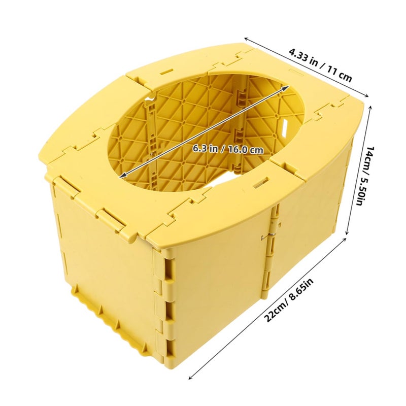 Portable Folding Travel Toilet Seat Outdoor Camping Potty Unisex Design - Image 3