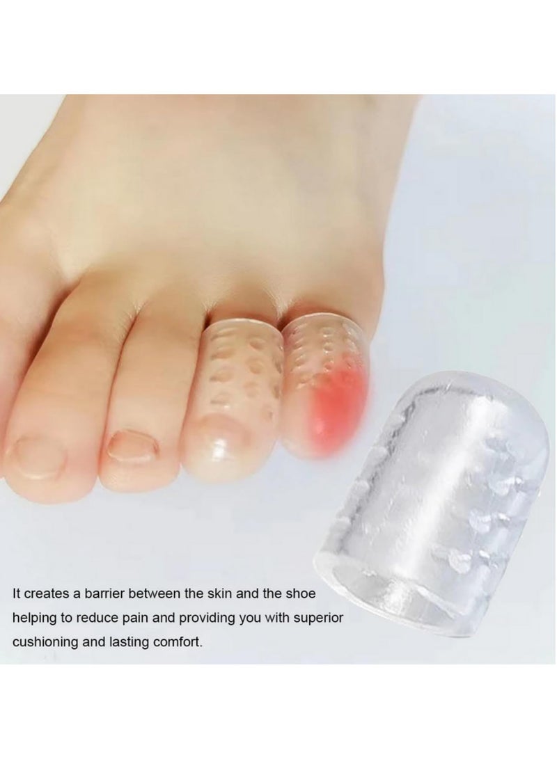 Elastic Silicone Toe Covers for Women and Men Breathable Anti Friction Toe Protectors Prevent Blisters Comfortable Toe Caps for Foot Care 30PCS - Image 2