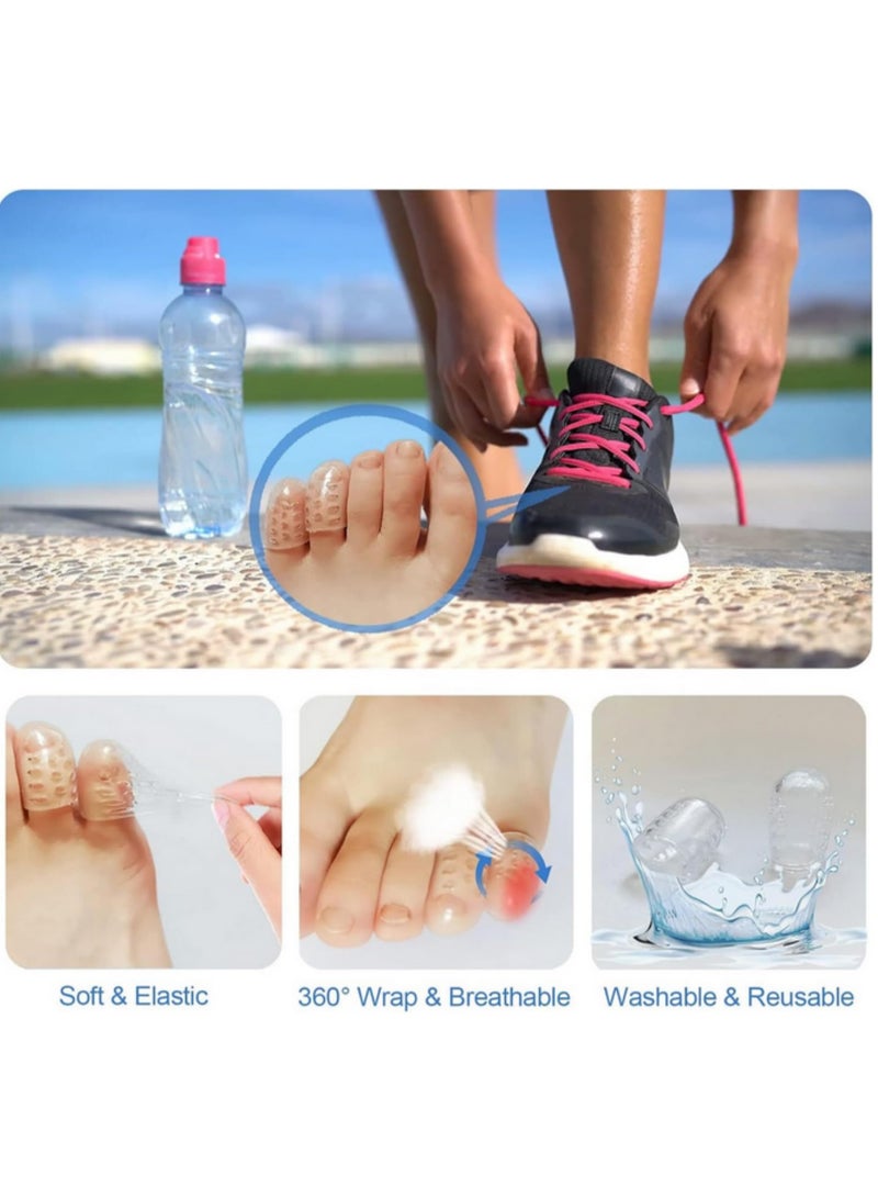 Elastic Silicone Toe Covers for Women and Men Breathable Anti Friction Toe Protectors Prevent Blisters Comfortable Toe Caps for Foot Care 30PCS - Image 5