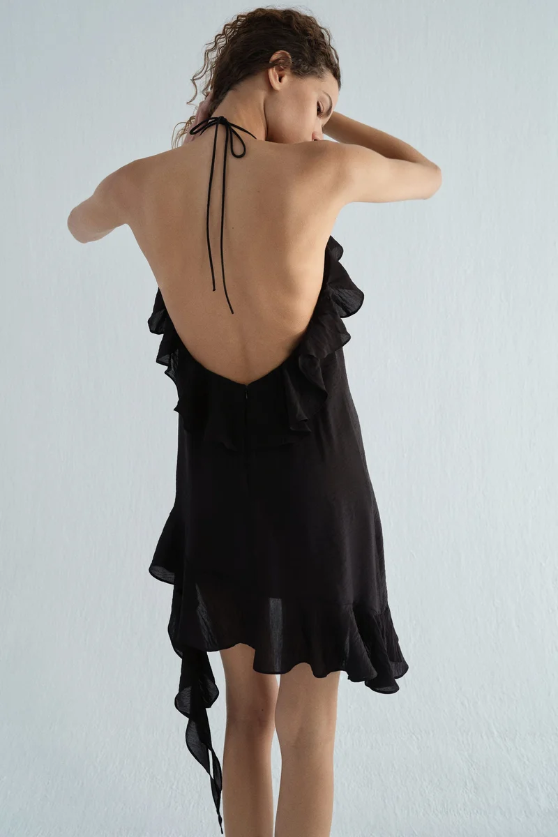 H&M  Flounced halterneck dress for Women | Best Price UAE