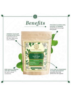 Khadi Natural Tulsi Leaf Organic Powder Pack Of 2 (2X100Gm) 200Gm  - Image 5