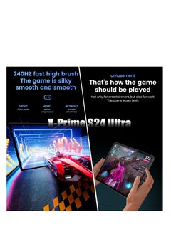 X - Prime X-Prime S25 Ultra 10.1" Android 15 Tablet with Keyboard & Mouse | 12GB RAM 512GB ROM | 5G + WiFi | HD+ AMOLED Display 3000x1440 | Dual SIM | Dual Camera | Google Meet & Zoom (Blue)  - Image 5