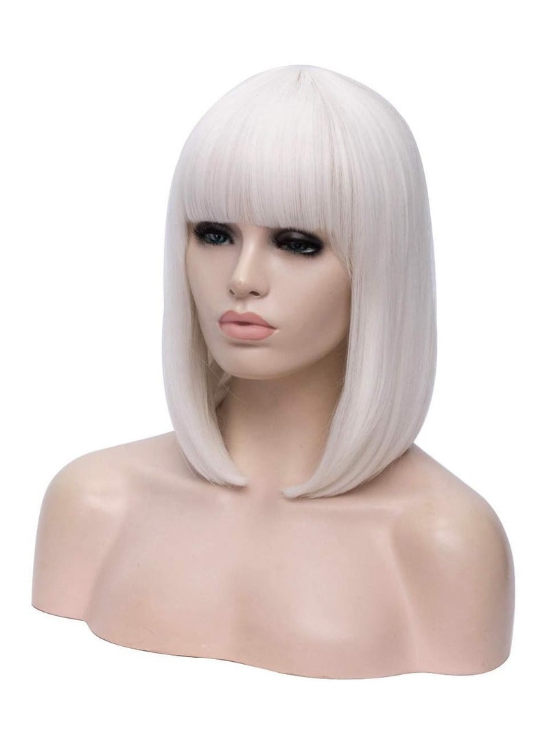 إستيل باروكات شعر بوب قصيرة مستقيمة من الألياف للنساء والفتيات ذات مظهر طبيعي ومقاوم للحرارة - Image 2