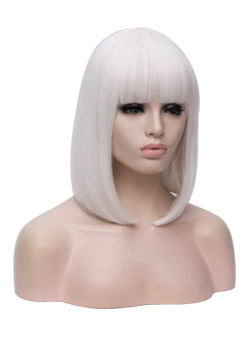 إستيل باروكات شعر بوب قصيرة مستقيمة من الألياف للنساء والفتيات ذات مظهر طبيعي ومقاوم للحرارة - Image 3