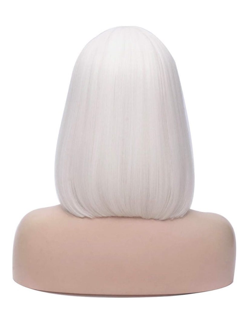 إستيل باروكات شعر بوب قصيرة مستقيمة من الألياف للنساء والفتيات ذات مظهر طبيعي ومقاوم للحرارة - Image 4