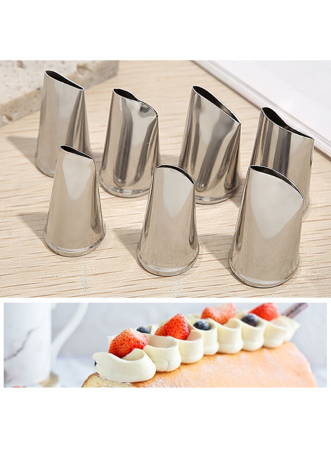 1M 6 Tooth Cake Decorative Cookie Rose Cream Baking DIY Tool 304 Stainless Steel Decorative Mouth Medium Collection-Specifications:222 - Image 5