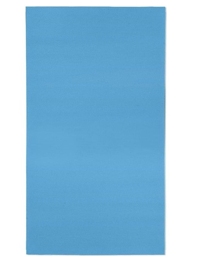 آيريس بساط يوغا RIS Fitness شديد التحمل مصنوع من مادة PVC - بساط تمارين متين مانع للانزلاق لليوغا والبيلاتس وتمارين الأرضية، وزن 900 غرام، 183 × 61 سم، سمك 4 مم (أزرق محيطي) - Image 5